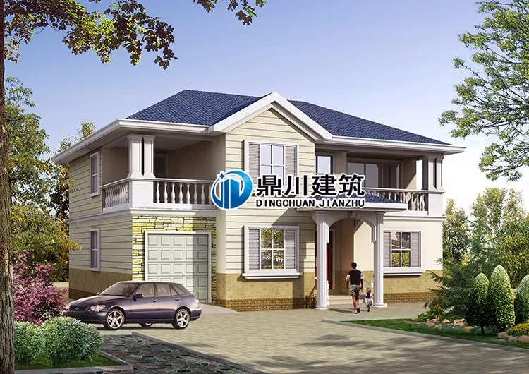 主體37萬的二層自建房設(shè)計(jì)，實(shí)拍美到爆，配上歐式構(gòu)件更有檔次！